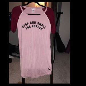 PINK VICTORIA SECRET CASUAL DRESS/LONG TEE